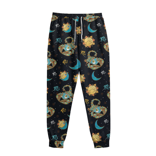 Cute Cartoon Scorpio Pattern Print Sweatpants