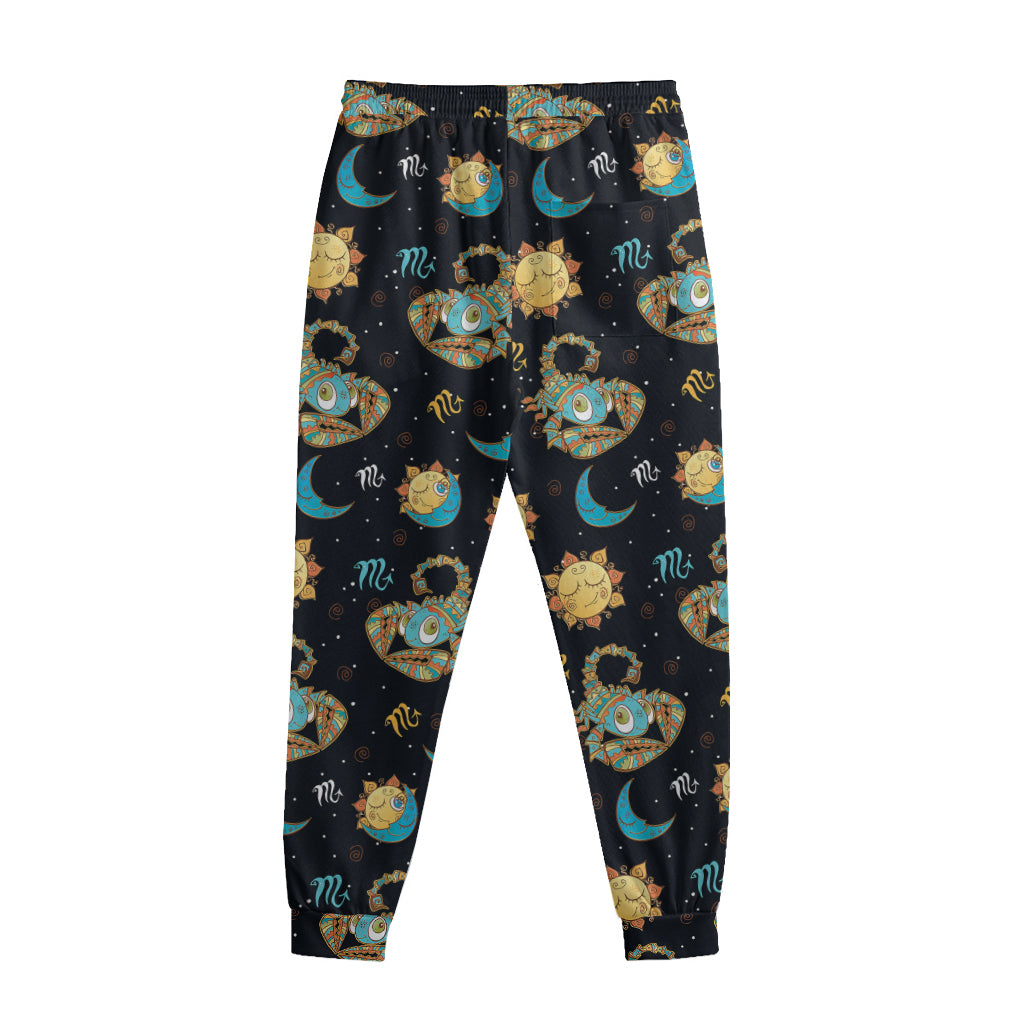 Cute Cartoon Scorpio Pattern Print Sweatpants