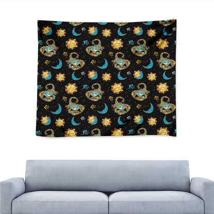 Cute Cartoon Scorpio Pattern Print Tapestry