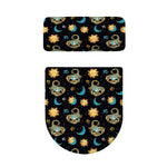 Cute Cartoon Scorpio Pattern Print Toilet Lid And Tank Cover Set