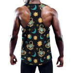 Cute Cartoon Scorpio Pattern Print Training Tank Top