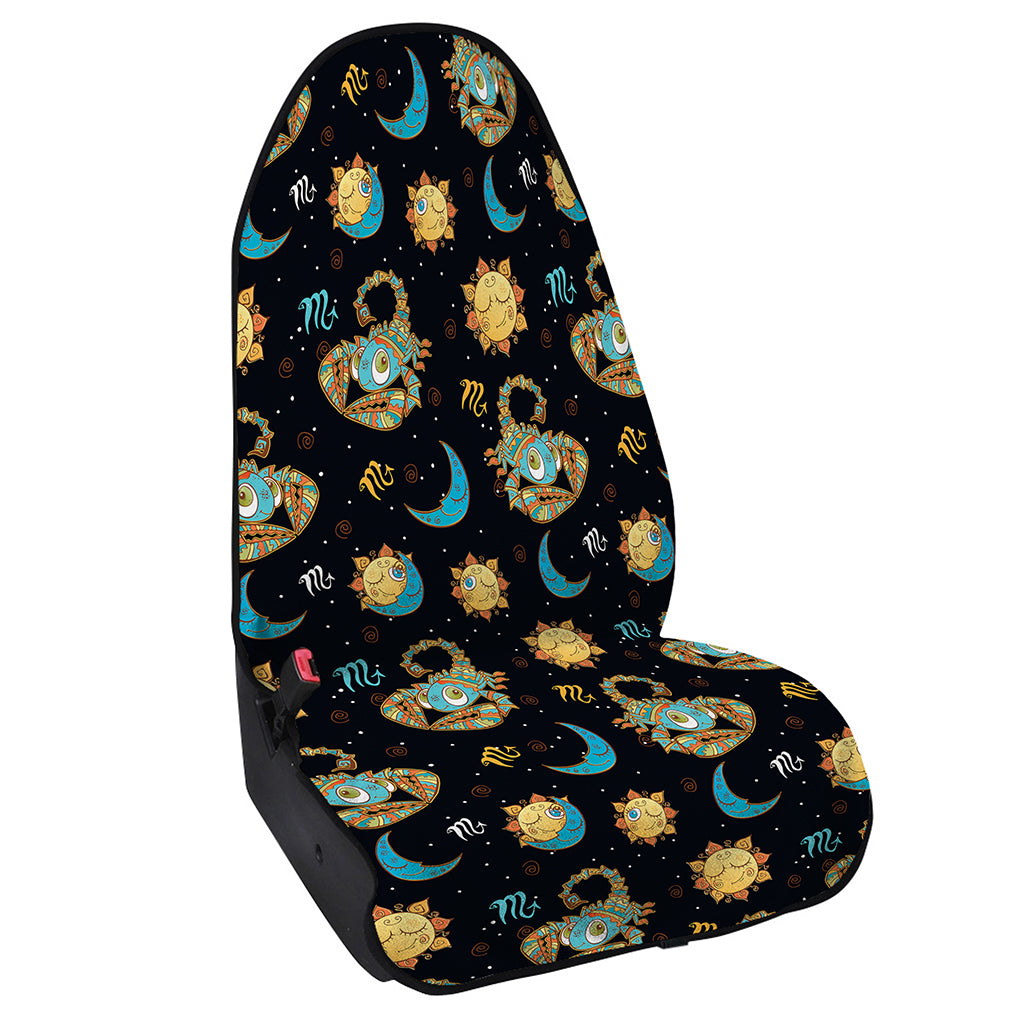 Cute Cartoon Scorpio Pattern Print Waterproof Car Seat Cover