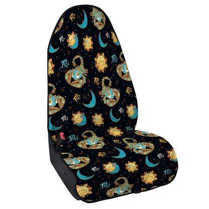 Cute Cartoon Scorpio Pattern Print Waterproof Car Seat Cover