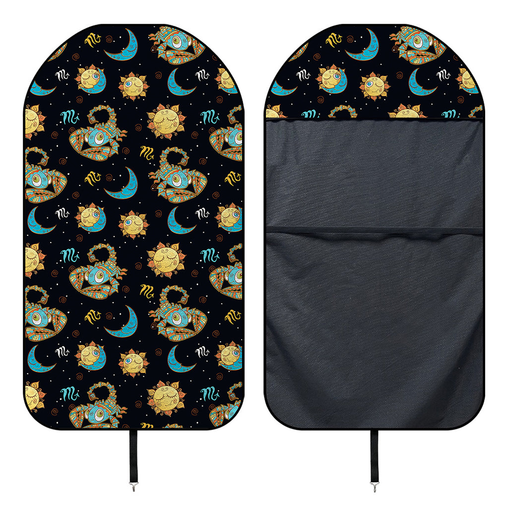 Cute Cartoon Scorpio Pattern Print Waterproof Car Seat Cover