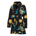 Cute Cartoon Scorpio Pattern Print Women's Bathrobe