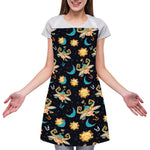 Cute Cartoon Taurus Pattern Print Adjustable Apron
