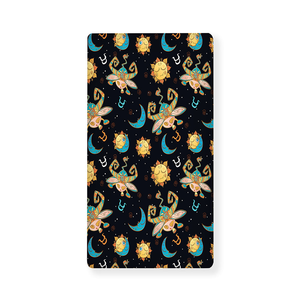 Cute Cartoon Taurus Pattern Print Baby Crib Sheet