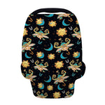 Cute Cartoon Taurus Pattern Print Baby Seat Cover