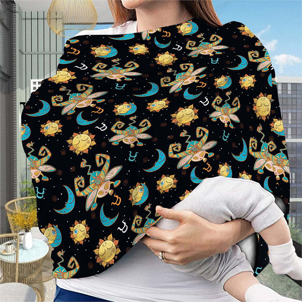 Cute Cartoon Taurus Pattern Print Baby Seat Cover