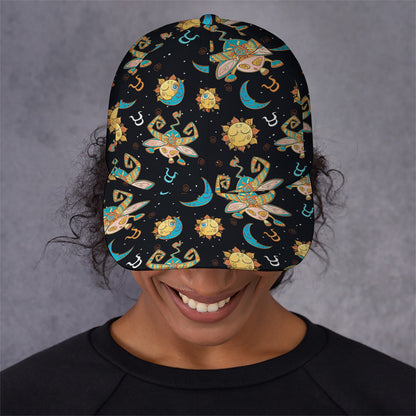Cute Cartoon Taurus Pattern Print Baseball Cap