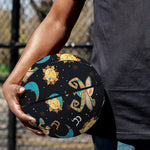 Cute Cartoon Taurus Pattern Print Basketball