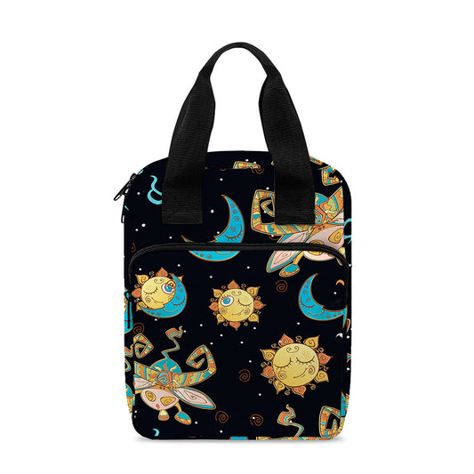 Cute Cartoon Taurus Pattern Print Bible Tote Bag