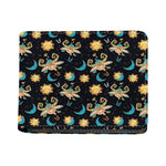 Cute Cartoon Taurus Pattern Print Bifold Wallet