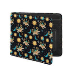 Cute Cartoon Taurus Pattern Print Bifold Wallet