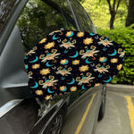 Cute Cartoon Taurus Pattern Print Car Side Mirror Covers