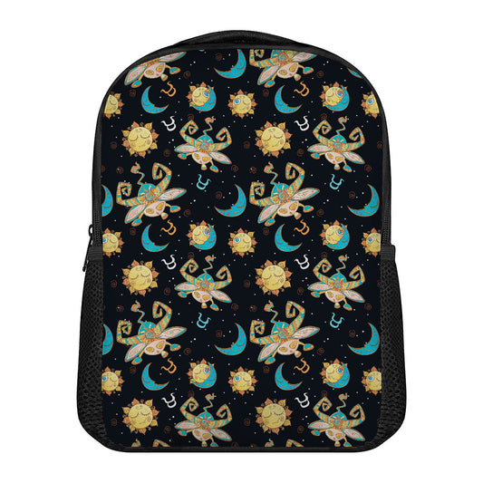 Cute Cartoon Taurus Pattern Print Casual Backpack