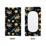Cute Cartoon Taurus Pattern Print Changing Pad Cover