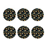 Cute Cartoon Taurus Pattern Print Coaster Set