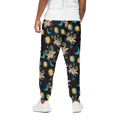 Cute Cartoon Taurus Pattern Print Cotton Pants