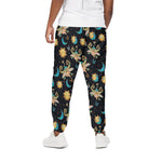 Cute Cartoon Taurus Pattern Print Cotton Pants