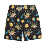 Cute Cartoon Taurus Pattern Print Cotton Shorts