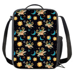 Cute Cartoon Taurus Pattern Print Crossbody Lunch Bag