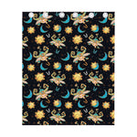 Cute Cartoon Taurus Pattern Print Curtain