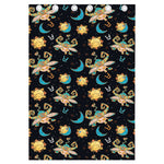 Cute Cartoon Taurus Pattern Print Curtain