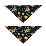 Cute Cartoon Taurus Pattern Print Dog Bandana