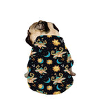 Cute Cartoon Taurus Pattern Print Dog Zip Up Jacket