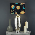 Cute Cartoon Taurus Pattern Print Drum Lamp Shade