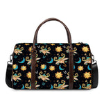 Cute Cartoon Taurus Pattern Print Duffle Bag