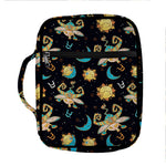 Cute Cartoon Taurus Pattern Print Front Pocket Bible Bag