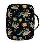 Cute Cartoon Taurus Pattern Print Front Pocket Bible Bag