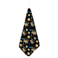 Cute Cartoon Taurus Pattern Print Hand Towel