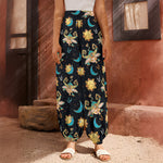 Cute Cartoon Taurus Pattern Print Harem Pants