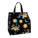 Cute Cartoon Taurus Pattern Print Insulated Lunch Tote
