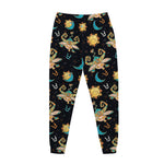 Cute Cartoon Taurus Pattern Print Jogger Pants