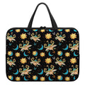 Cute Cartoon Taurus Pattern Print Laptop Sleeve With Handle