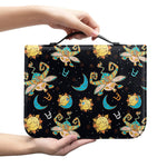 Cute Cartoon Taurus Pattern Print Leather Bible Cover