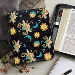 Cute Cartoon Taurus Pattern Print Leather Bible Cover