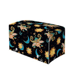 Cute Cartoon Taurus Pattern Print Leather Tissue Box Cover