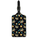 Cute Cartoon Taurus Pattern Print Luggage Tag