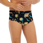 Cute Cartoon Taurus Pattern Print Men's Briefs