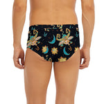 Cute Cartoon Taurus Pattern Print Men's Briefs