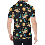 Cute Cartoon Taurus Pattern Print Men's Shirt