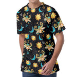 Cute Cartoon Taurus Pattern Print Men's Velvet T-Shirt