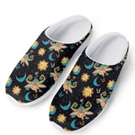 Cute Cartoon Taurus Pattern Print Mesh Casual Shoes