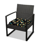 Cute Cartoon Taurus Pattern Print Outdoor Seat Cushion Cover