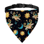 Cute Cartoon Taurus Pattern Print Over The Collar Dog Bandana